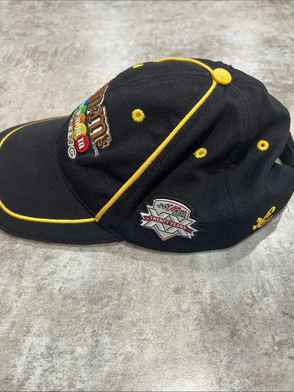 M&M'S Black Racing Cap with Yellow Piping & Multicolor Embroidery #18 Kyle Busch